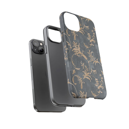 Old-Fashioned Flower Phone Case – Aesthetic Protective Cover for iPhone & Samsung - JGUS