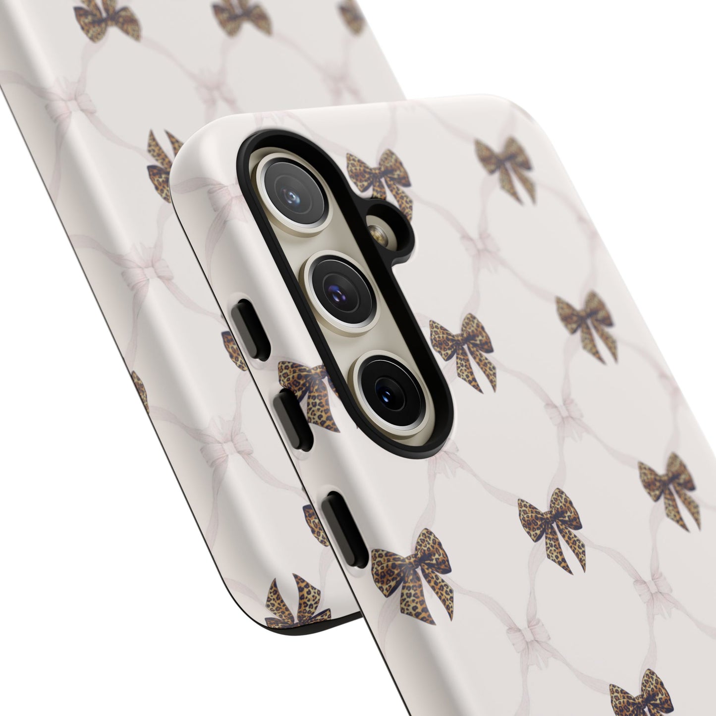 Chic Bow Pattern Phone Case | Elegant Clear Protective Case | Stylish iPhone & Samsung Cover - JGUS