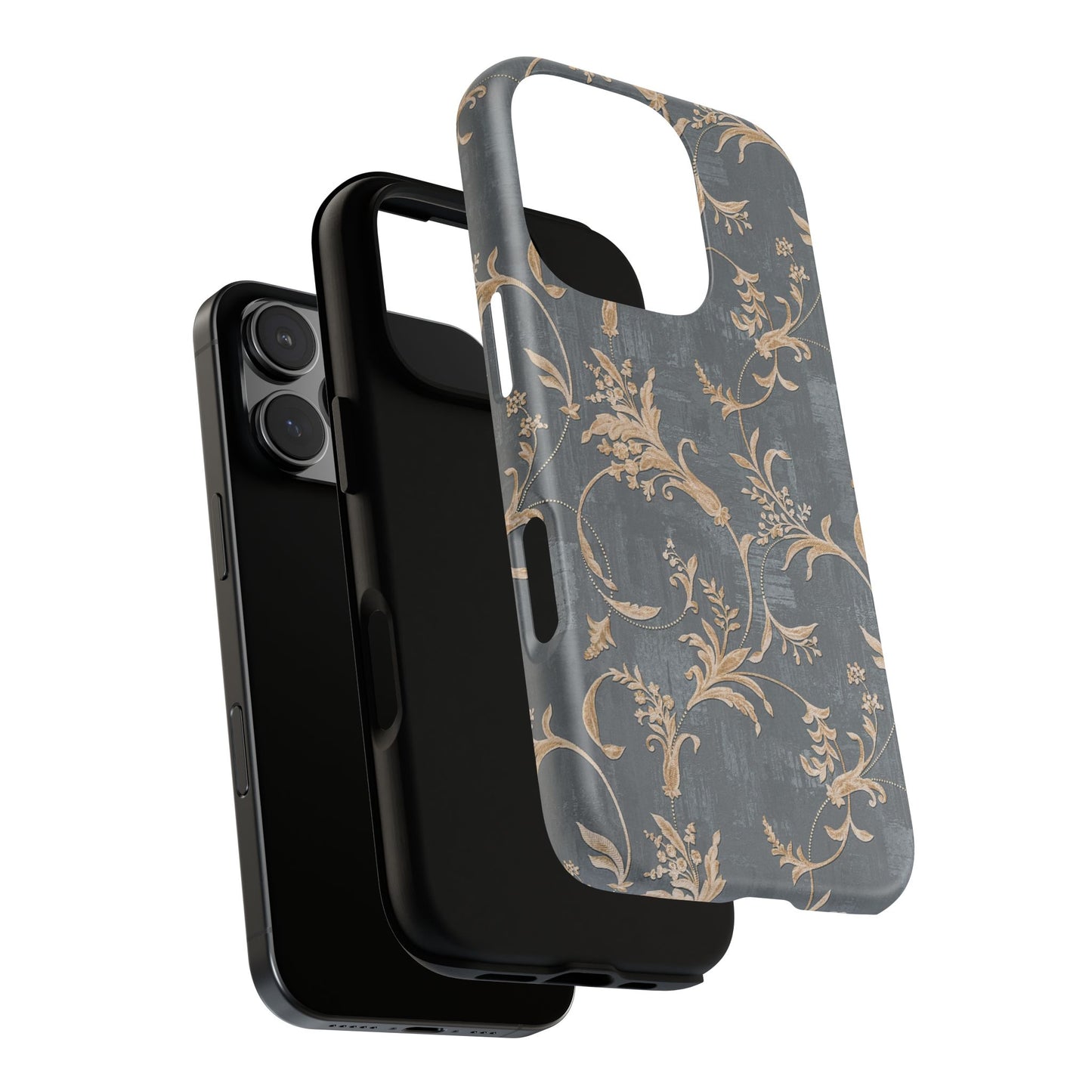 Old-Fashioned Flower Phone Case – Aesthetic Protective Cover for iPhone & Samsung - JGUS
