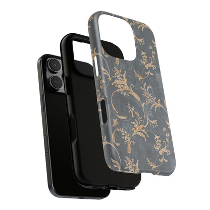 Old-Fashioned Flower Phone Case – Aesthetic Protective Cover for iPhone & Samsung - JGUS