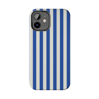 Blue White Striped Phone Case