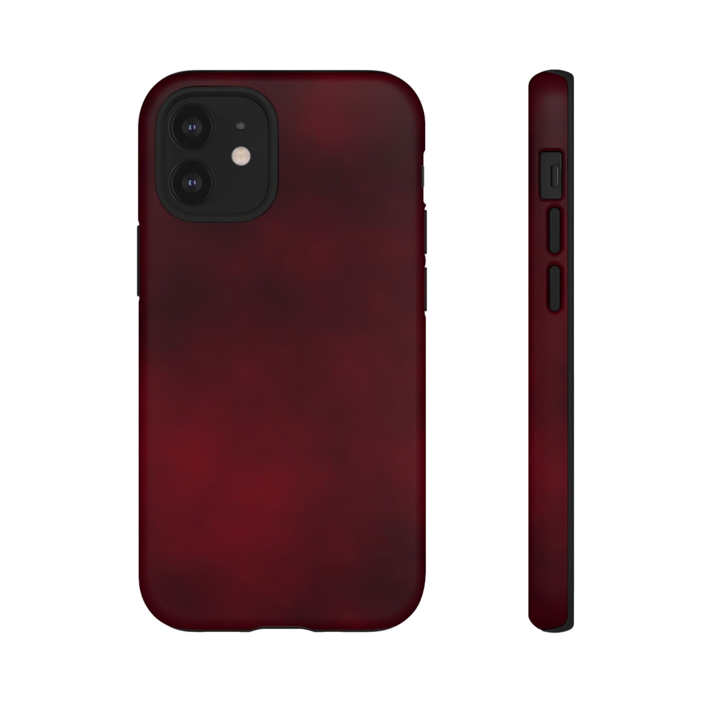 Vintage Burgundy Cherry Phone Case – Elegant Floral Design for iPhone 17 & Samsung Galaxy | Tough Protective Cover - JGUS