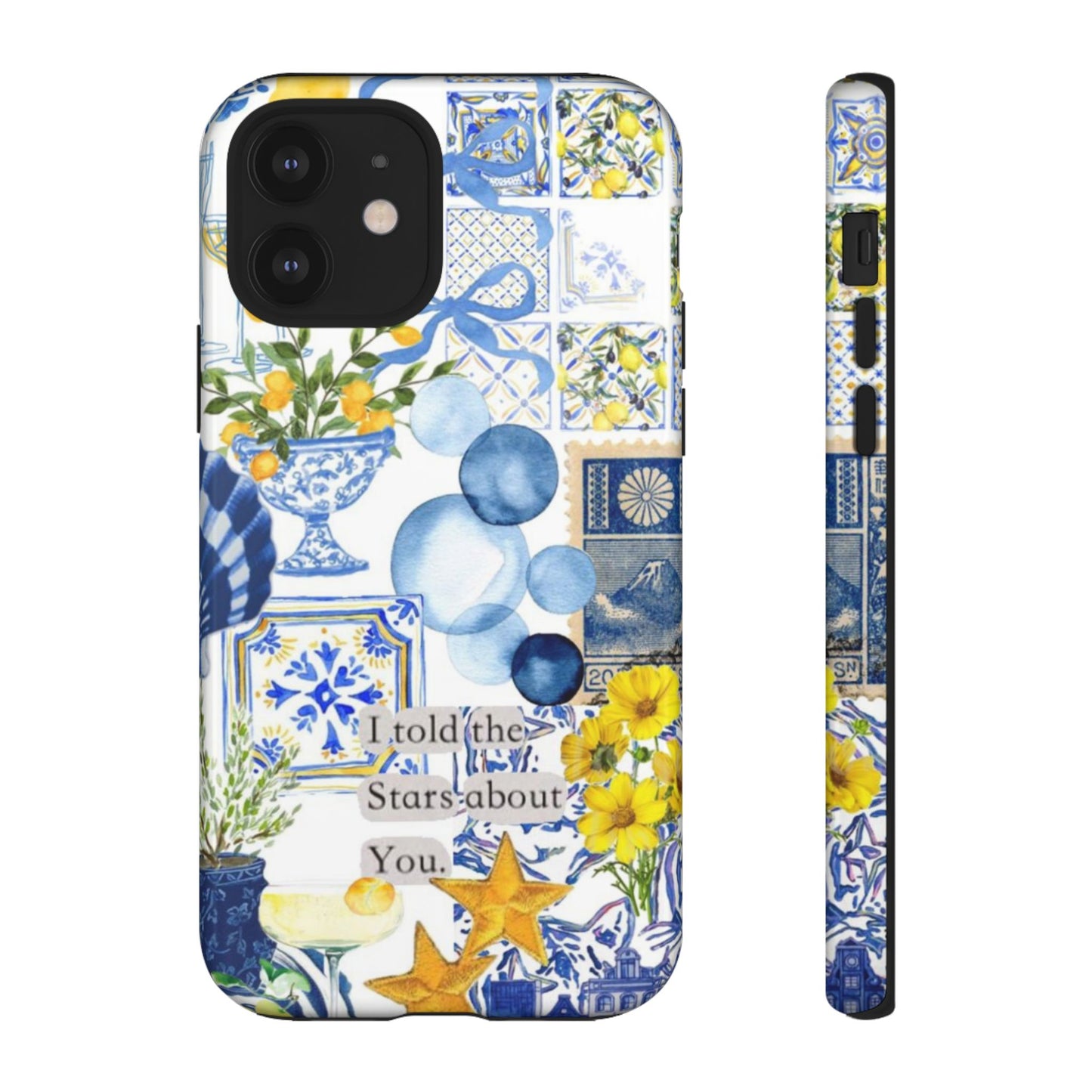 Lemon summertime collage Phone Case