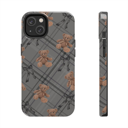 Cute Bows & Bears Phone Case – Customizable, Dual-Layer Protection for iPhone & Samsung