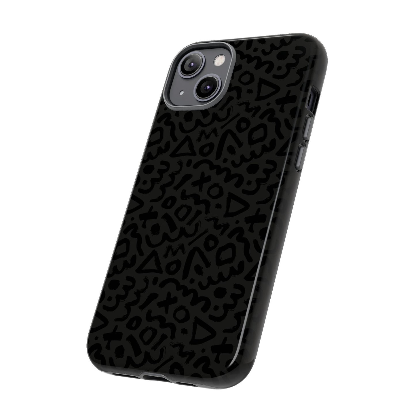 Retro Geometric Vibes Phone Case – 80s 90s Vintage Abstract Pattern for iPhone & Samsung - JGUS