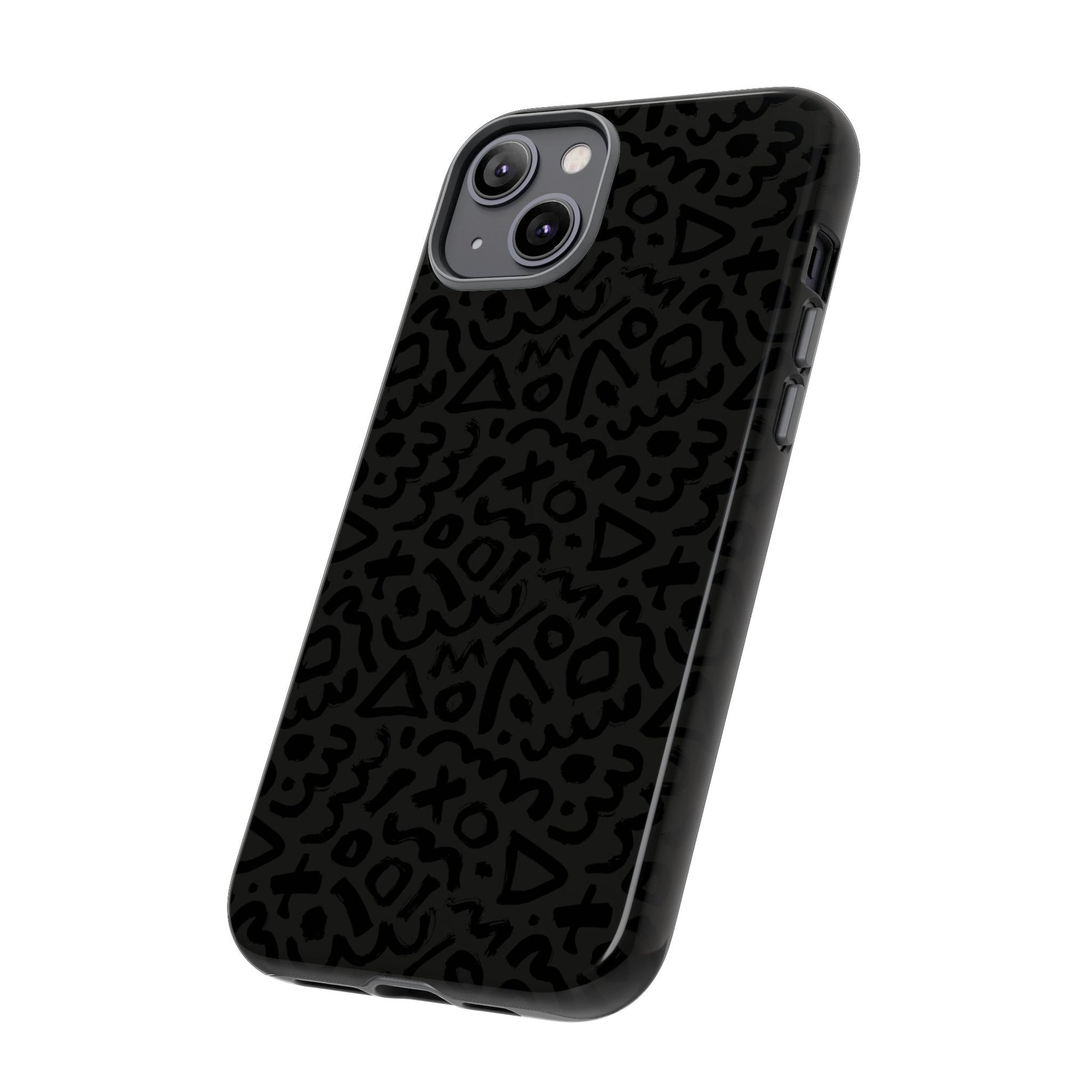 Retro Geometric Vibes Phone Case – 80s 90s Vintage Abstract Pattern for iPhone & Samsung - JGUS