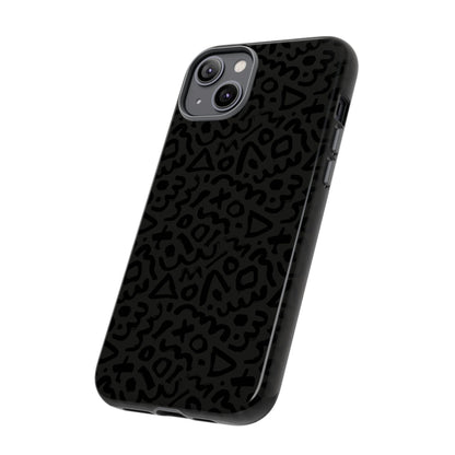 Retro Geometric Vibes Phone Case – 80s 90s Vintage Abstract Pattern for iPhone & Samsung - JGUS