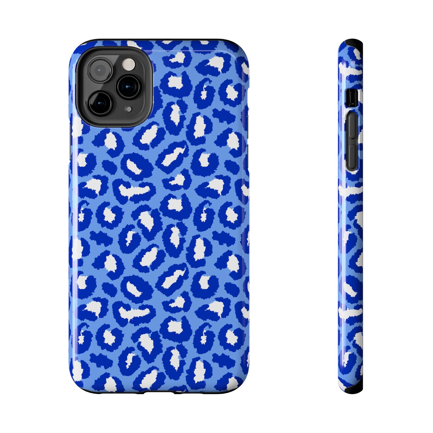 Leopard Vibes - Blue Edition Phone Case for iPhone & Samsung - Stylish & Durable Animal Print Case