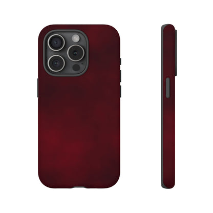 Vintage Burgundy Cherry Phone Case – Elegant Floral Design for iPhone 17 & Samsung Galaxy | Tough Protective Cover - JGUS