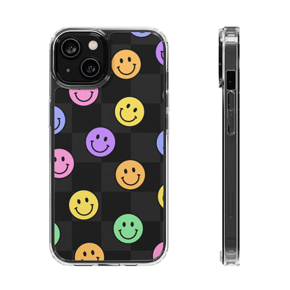 Happy Vibes Clear Phone Case