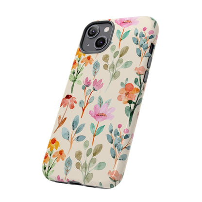 Petal Splash Watercolor Symphony Phone Case