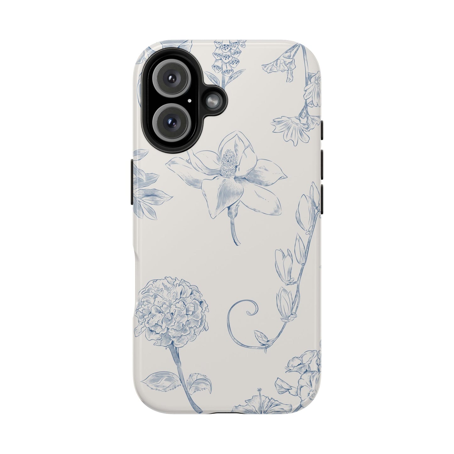 Jasmine Sketch Phone Case – Artistic Design, Slim, Durable & MagSafe Compatible
