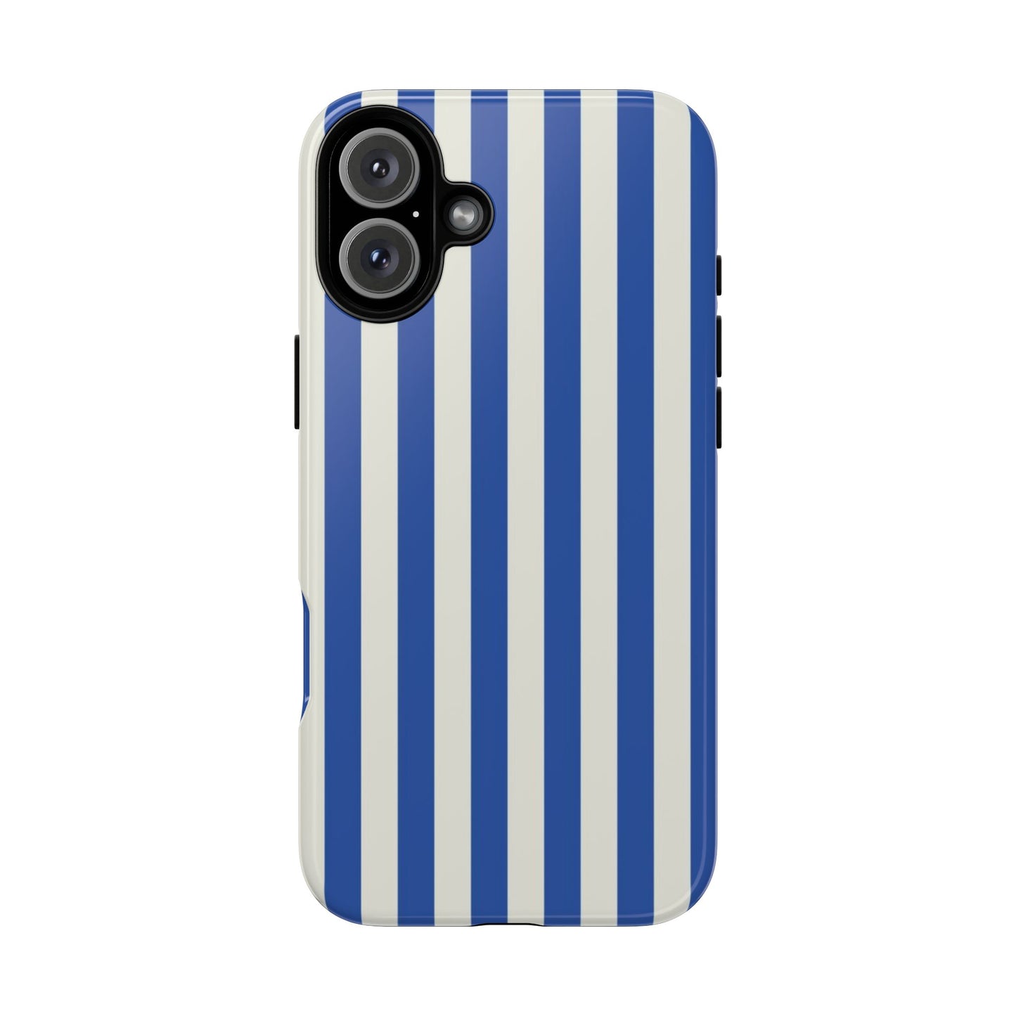 Title: Blue & White Stripe Phone Case – Classic Nautical Pattern for iPhone & Samsung - JGUS