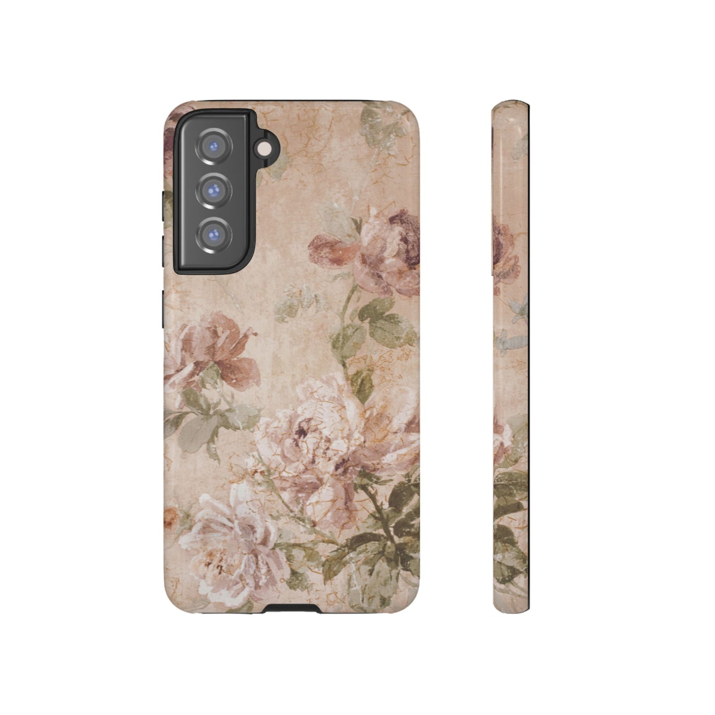 Victorian Floral Phone Case – Vintage Flower Design for iPhone & Samsung