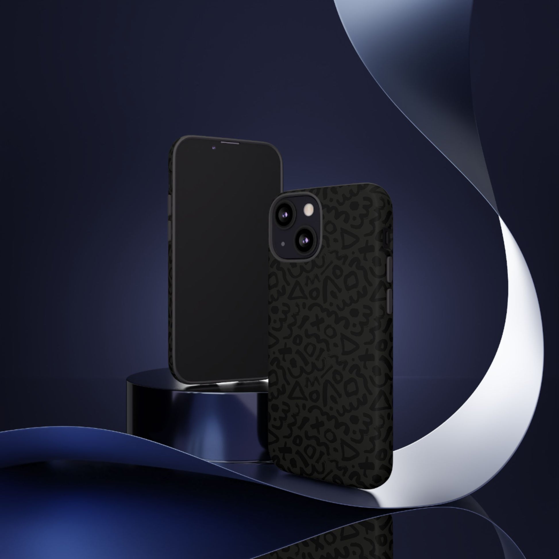 Retro Geometric Vibes Phone Case – 80s 90s Vintage Abstract Pattern for iPhone & Samsung - JGUS