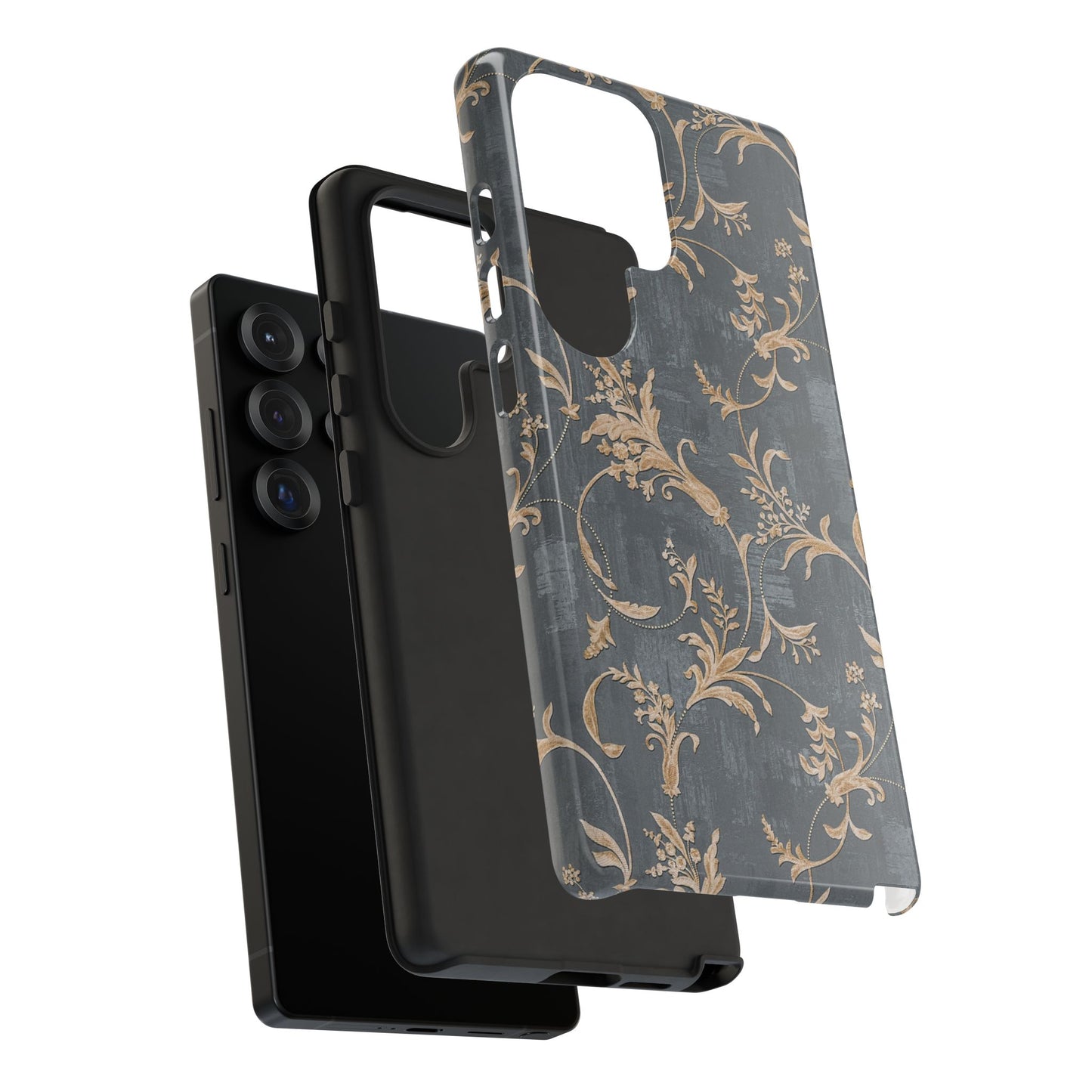Old-Fashioned Flower Phone Case – Aesthetic Protective Cover for iPhone & Samsung - JGUS