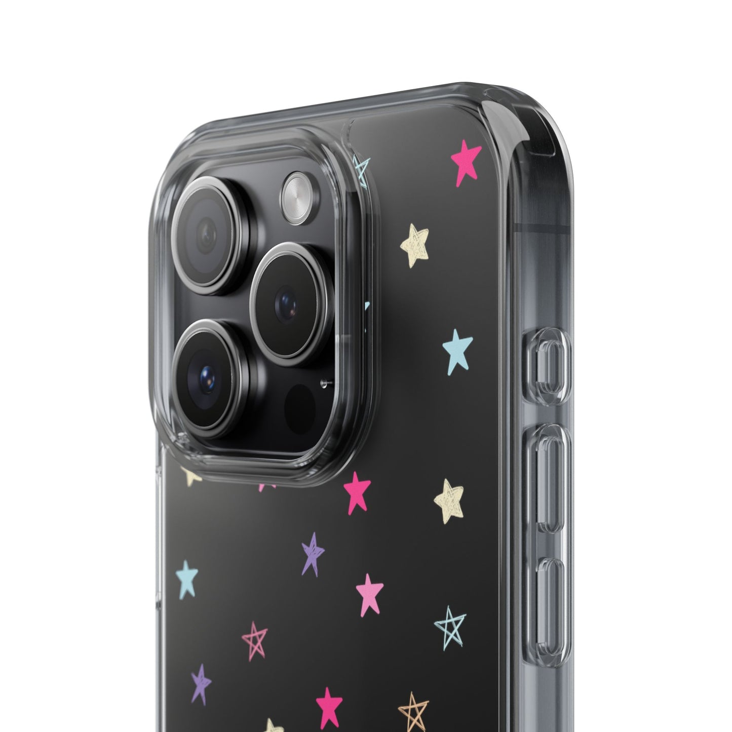 Star Pattern Clear Phone Case