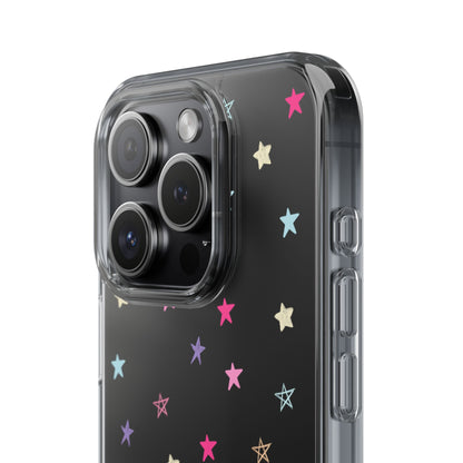 Star Pattern Clear Phone Case