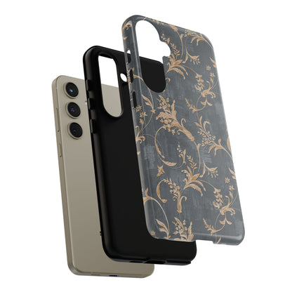 Old-Fashioned Flower Phone Case – Aesthetic Protective Cover for iPhone & Samsung - JGUS