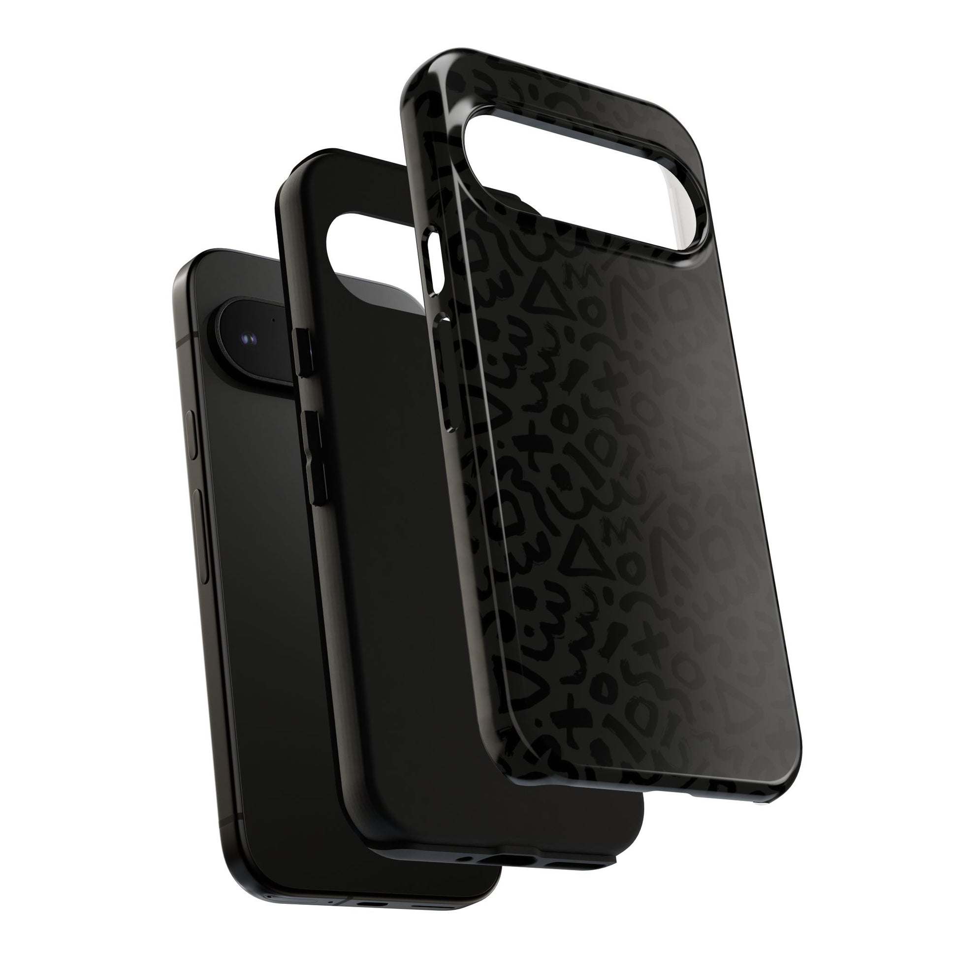 Retro Geometric Vibes Phone Case – 80s 90s Vintage Abstract Pattern for iPhone & Samsung - JGUS