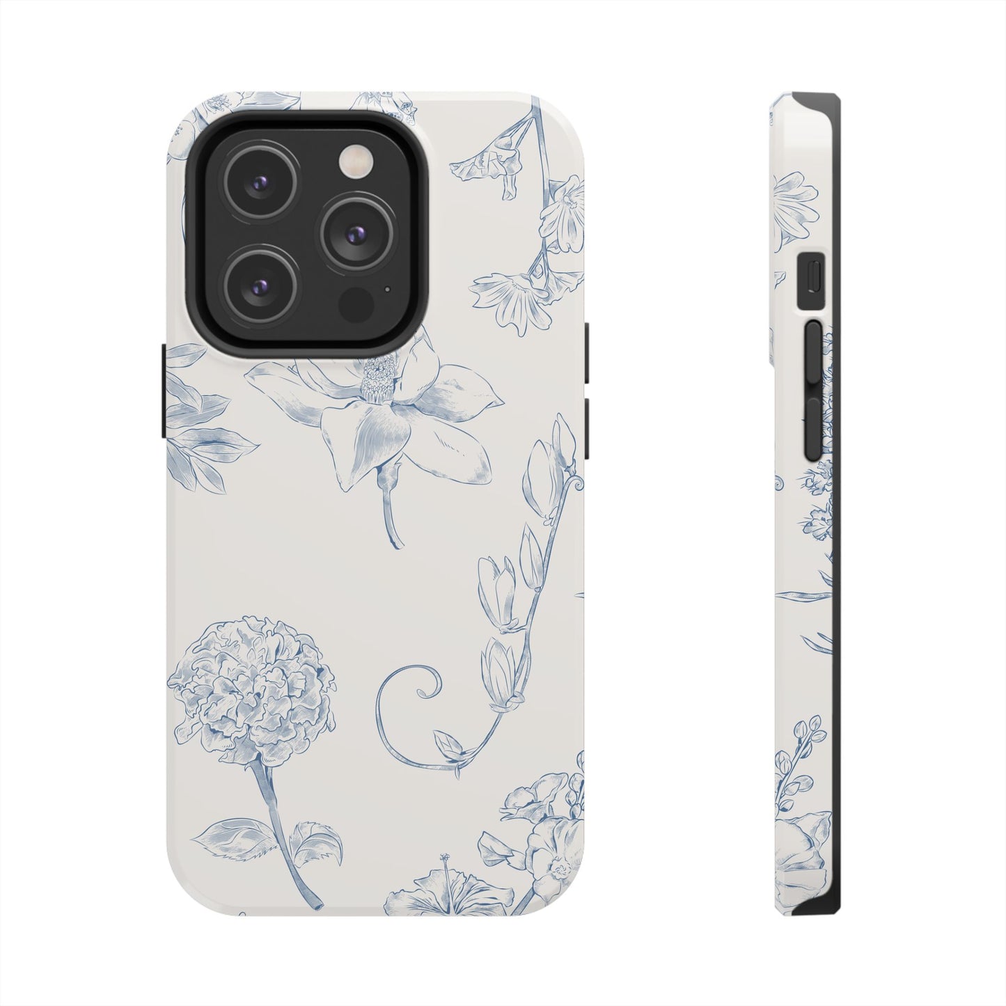 Jasmine Sketch Phone Case – Artistic Design, Slim, Durable & MagSafe Compatible