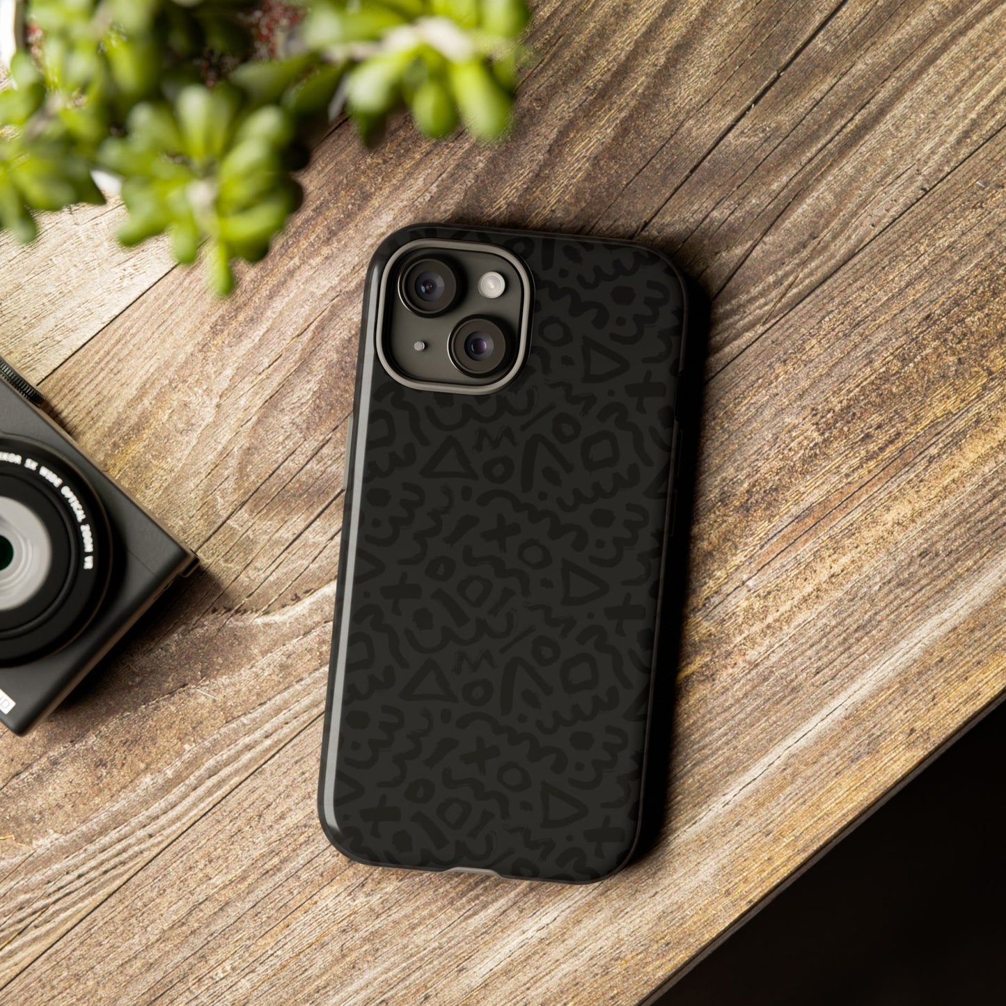 Retro Geometric Vibes Phone Case – 80s 90s Vintage Abstract Pattern for iPhone & Samsung - JGUS
