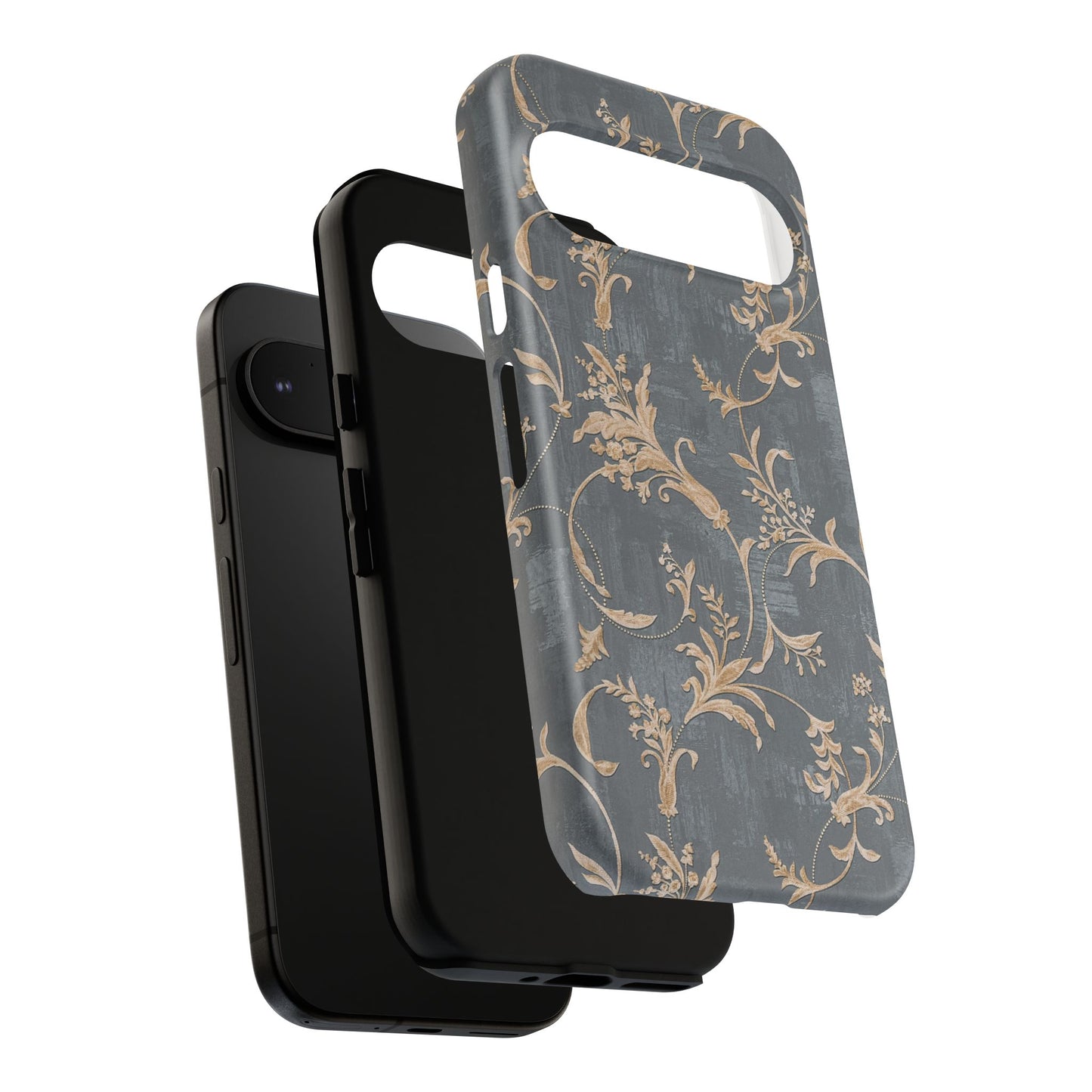 Old-Fashioned Flower Phone Case – Aesthetic Protective Cover for iPhone & Samsung - JGUS