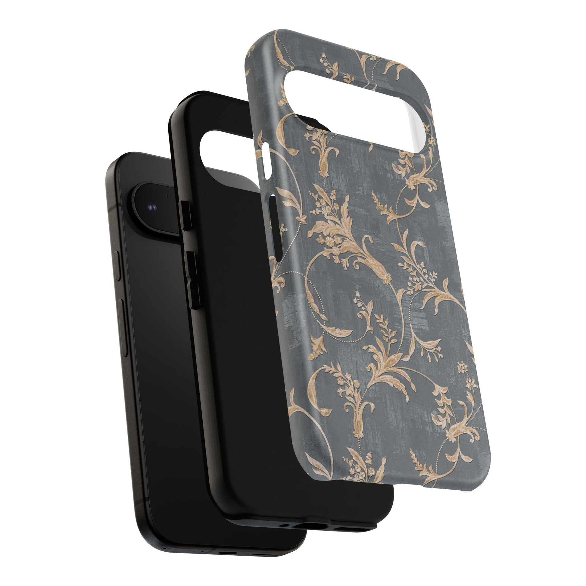 Old-Fashioned Flower Phone Case – Aesthetic Protective Cover for iPhone & Samsung - JGUS