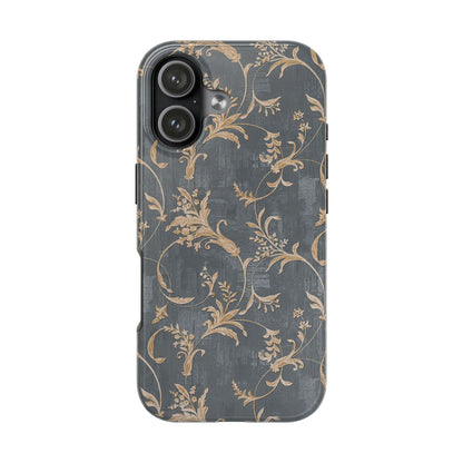 Old-Fashioned Flower Phone Case – Aesthetic Protective Cover for iPhone & Samsung