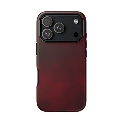 Vintage Burgundy Cherry Phone Case – Elegant Floral Design for iPhone 17 & Samsung Galaxy | Tough Protective Cover - JGUS