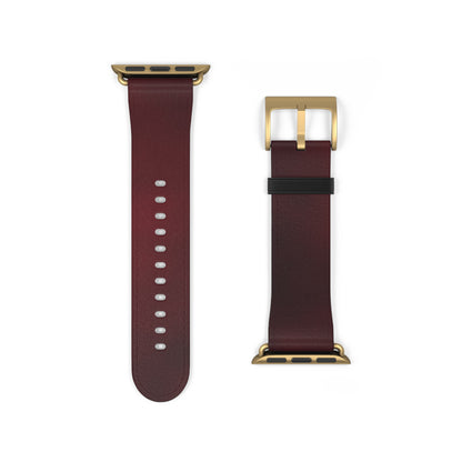 Vintage Burgundy Cherry Apple Watch Band – Sustainable, Stylish, and Comfortable