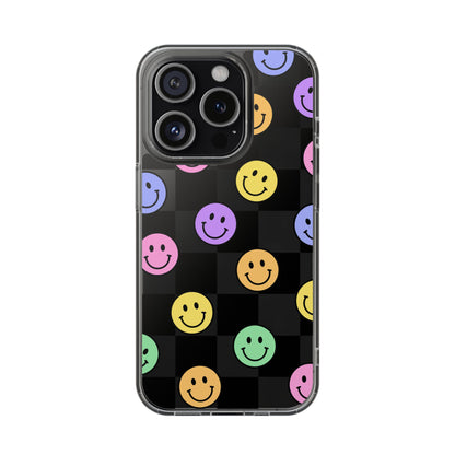 Happy Vibes Clear Phone Case