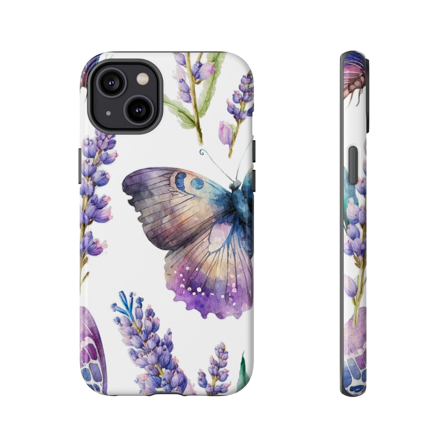 Lavender Butterfly Protective Phone Case