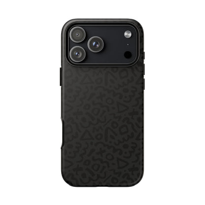 Retro Geometric Vibes Phone Case – 80s 90s Vintage Abstract Pattern for iPhone & Samsung - JGUS