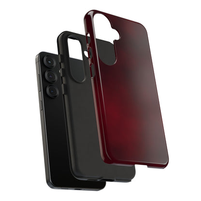 Vintage Burgundy Cherry Phone Case – Elegant Floral Design for iPhone 17 & Samsung Galaxy | Tough Protective Cover - JGUS