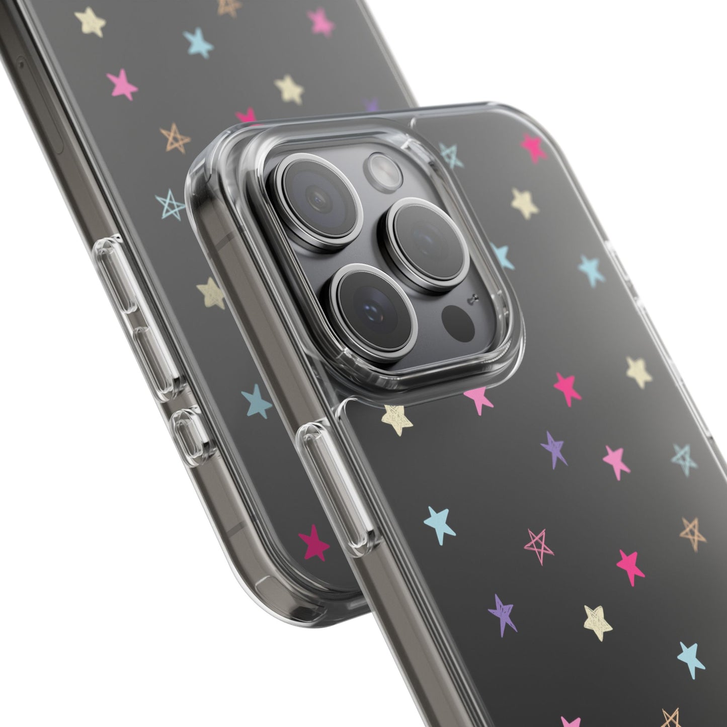 Star Pattern Clear Phone Case – Stylish & Durable Protection for Your Phone