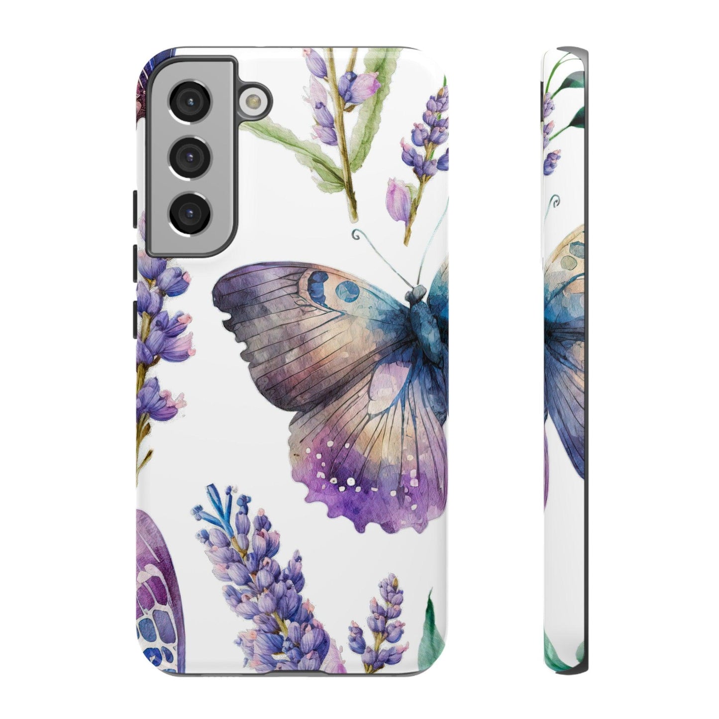 Lavender Butterfly Protective Phone Case