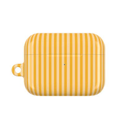 Sunny Stripes Shockproof & Scratch-Resistant AirPods Case – Wireless Charging Compatible