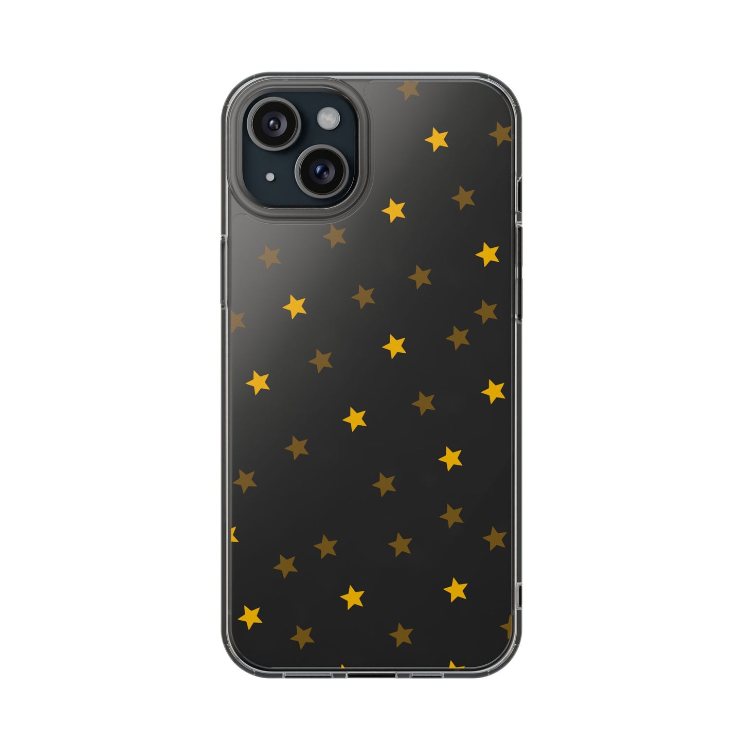 Yellow Stars Clear Phone Case