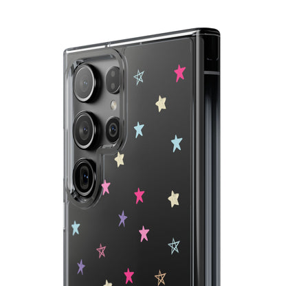 Star Pattern Clear Phone Case – Stylish & Durable Protection for Your Phone