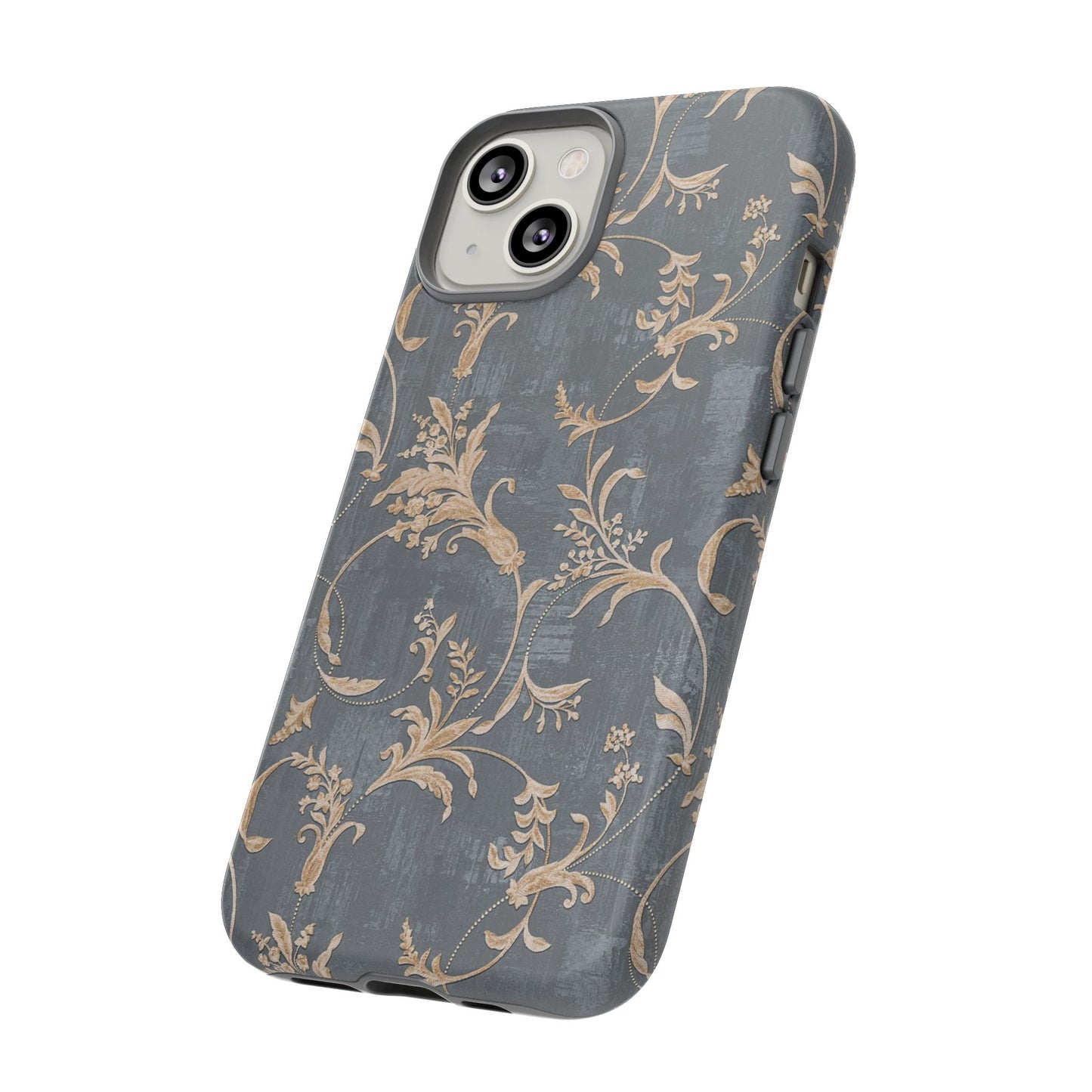Old-Fashioned Flower Phone Case – Aesthetic Protective Cover for iPhone & Samsung - JGUS