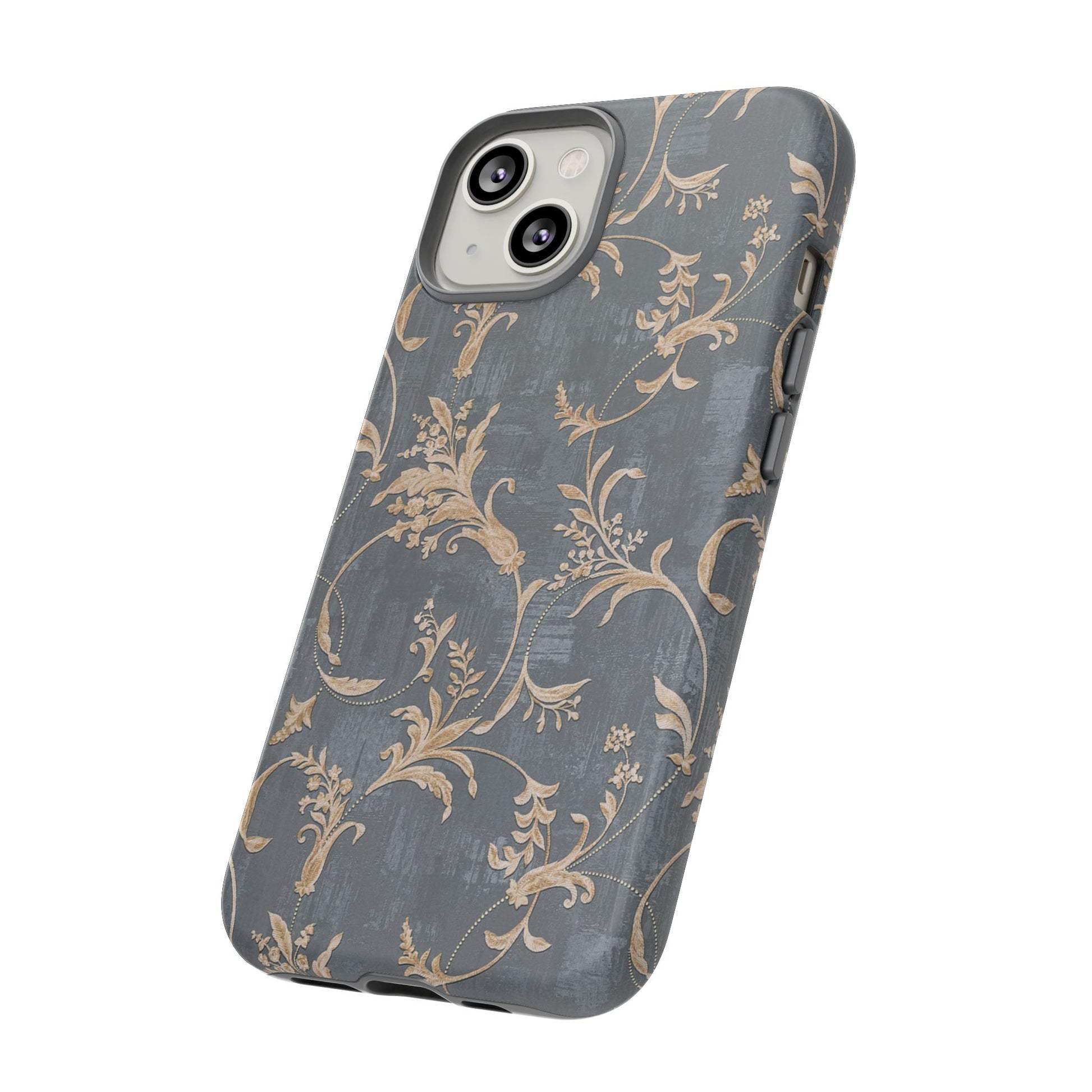 Old-Fashioned Flower Phone Case – Aesthetic Protective Cover for iPhone & Samsung - JGUS
