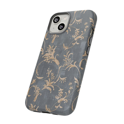 Old-Fashioned Flower Phone Case – Aesthetic Protective Cover for iPhone & Samsung - JGUS