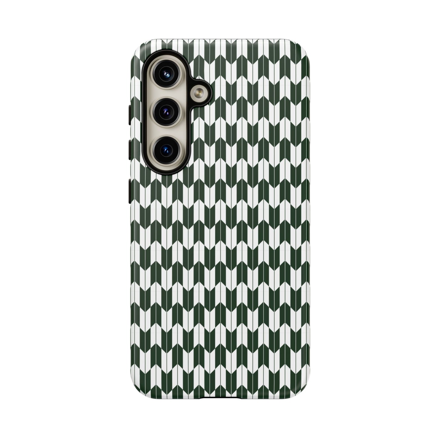 Green Harmony Geometric Phone Case – Durable, Slim, and MagSafe Compatible - JGUS