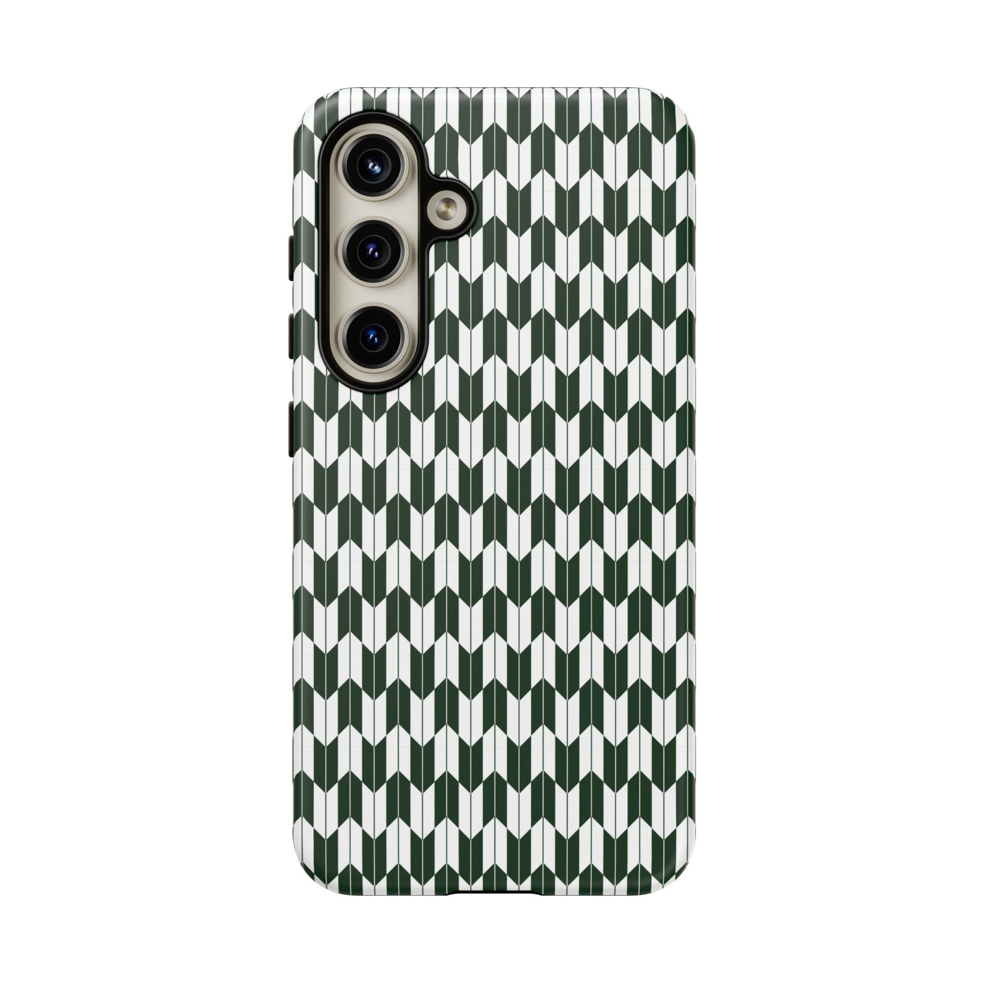 Green Harmony Geometric Phone Case – Durable, Slim, and MagSafe Compatible - JGUS