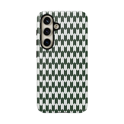 Green Harmony Geometric Phone Case – Durable, Slim, and MagSafe Compatible - JGUS