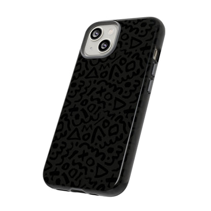 Retro Geometric Vibes Phone Case – 80s 90s Vintage Abstract Pattern for iPhone & Samsung - JGUS