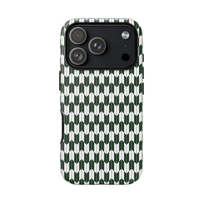 Green Harmony Geometric Phone Case – Durable, Slim, and MagSafe Compatible - JGUS