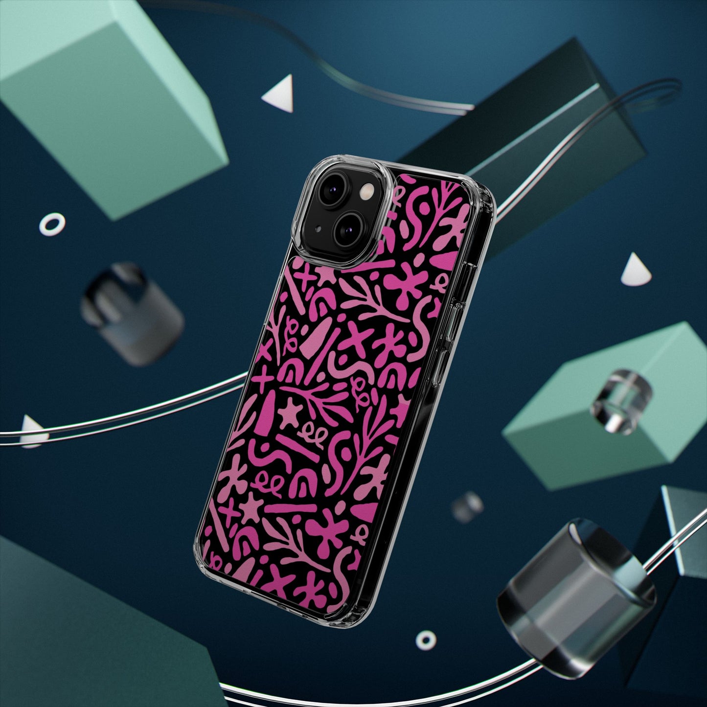 Abstract Vibes Clear Phone Case