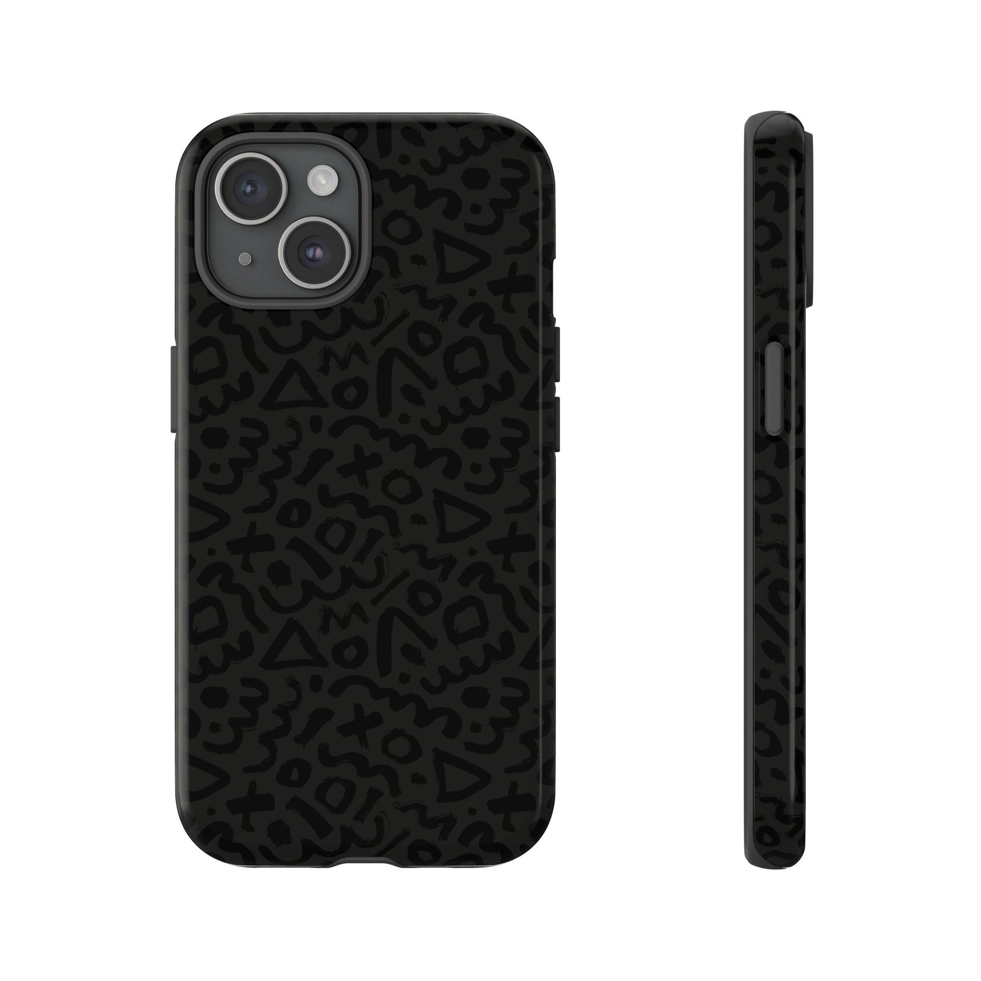 Retro Geometric Vibes Phone Case – 80s 90s Vintage Abstract Pattern for iPhone & Samsung - JGUS